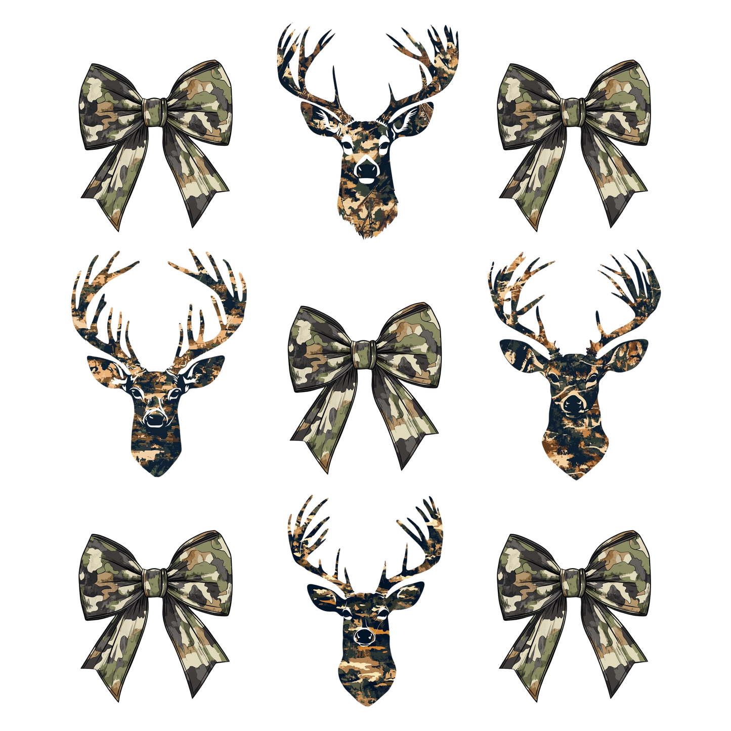 Camo Bows and Deers