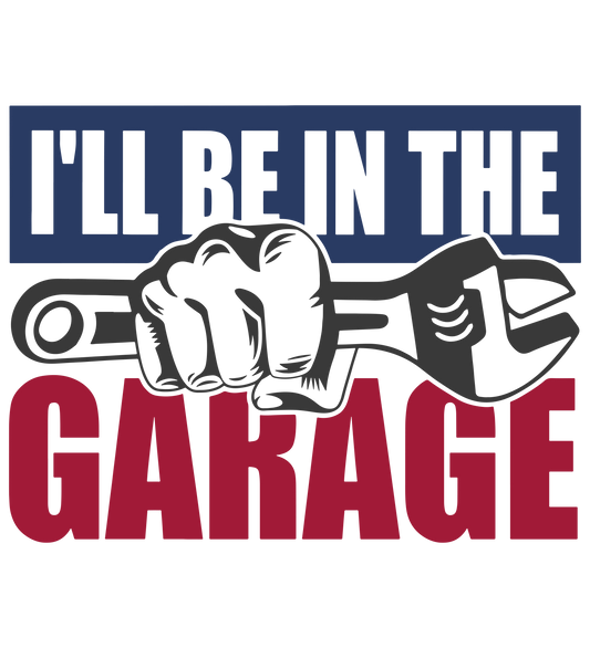 I’ll Be In The Garage (Red and Blue)