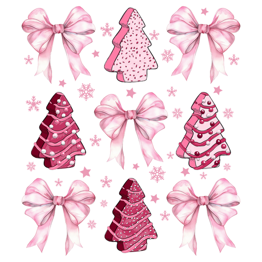 Pink Little Debby Trees and Bows