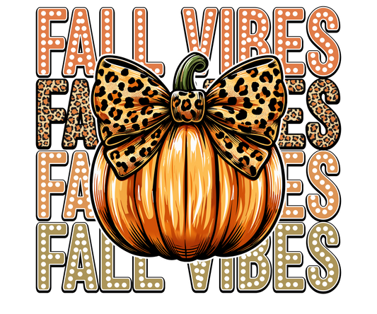 Fall Vibes Cheetah Pumpkin