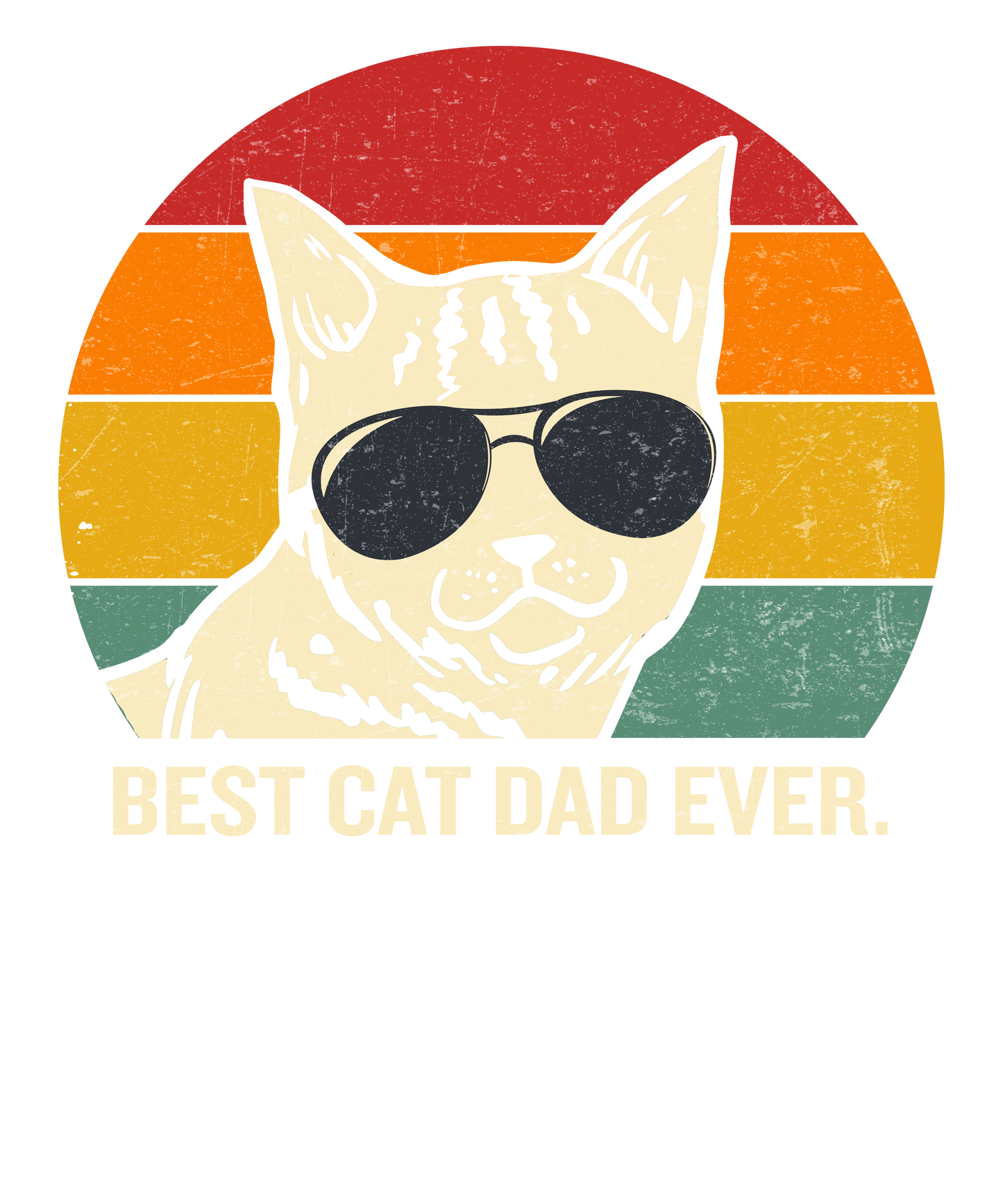 Best Cat Dad Ever Vintage