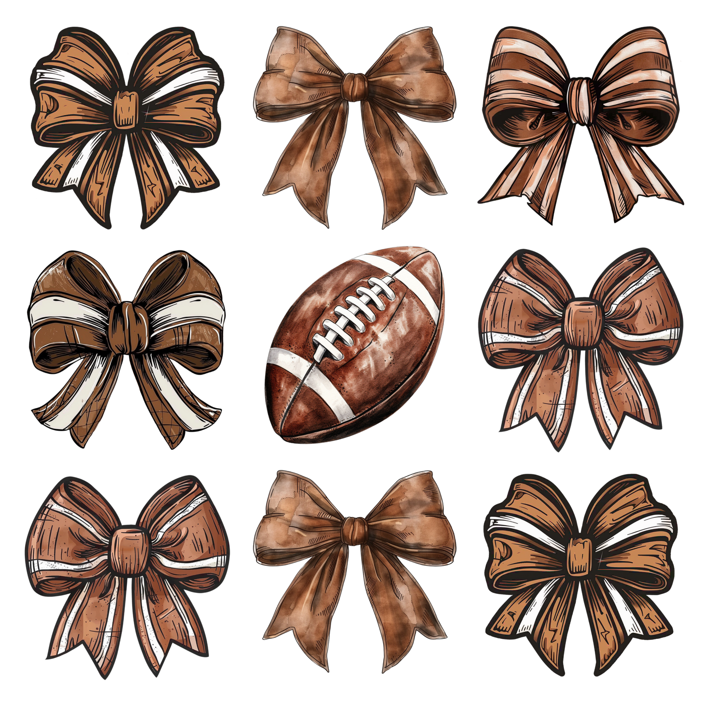 Retro-Footballs and Bows