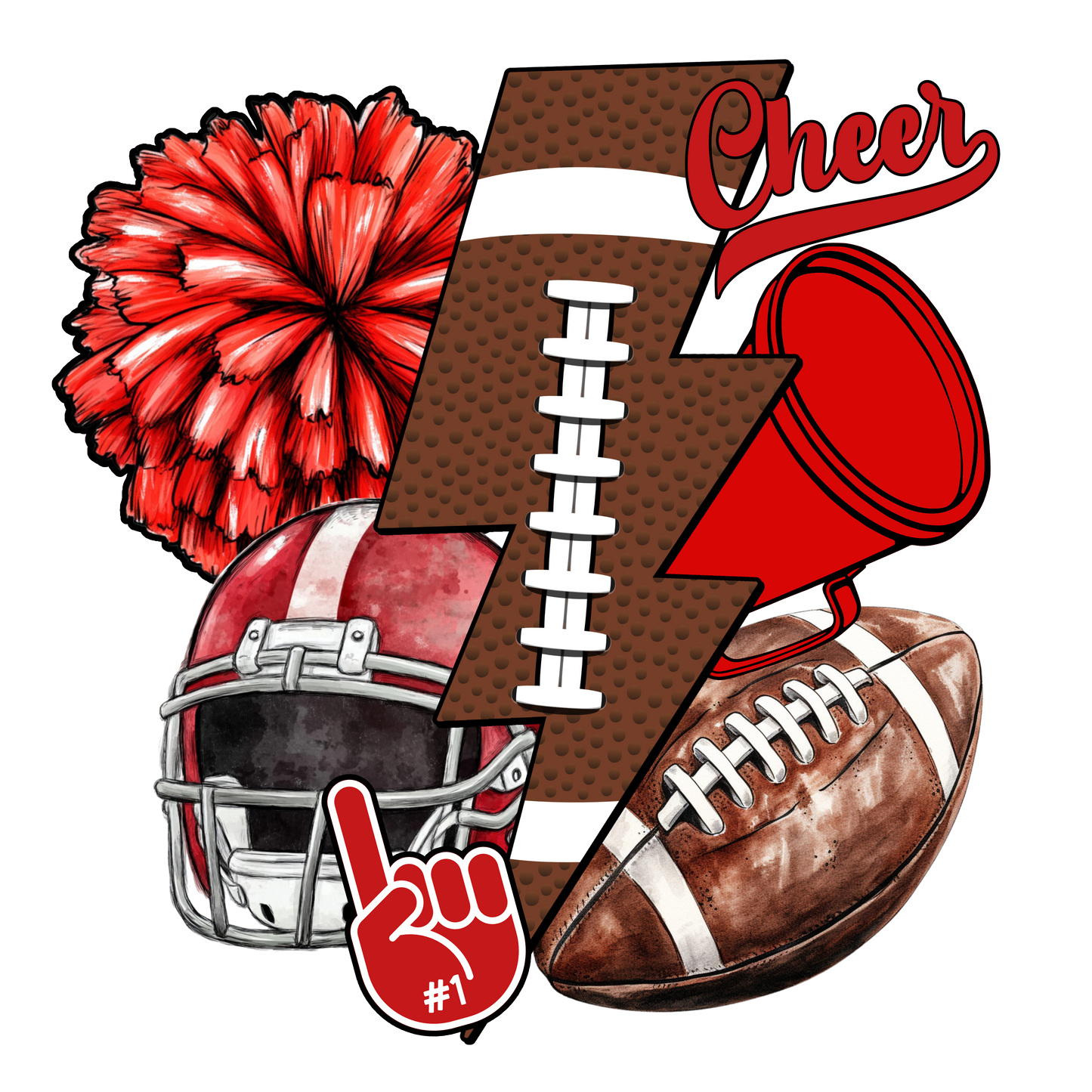 Red Football Cheer